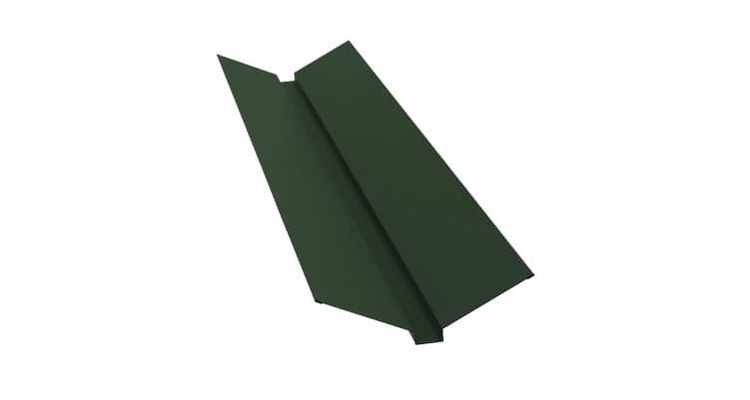 Планка ендовы верхней 115x30x115 0,5 GreenCoat Pural BT RR 11 темно зеленый (2м)