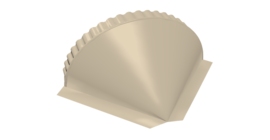 Заглушка конусная 0,45 PE RAL 1015 светлая слоновая кость