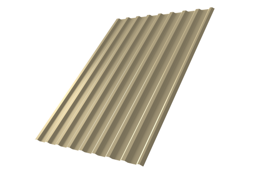 Профнастил С20 R 0,4 PE RAL 1014 слоновая кость