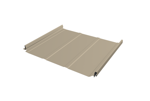 Кликфальц Pro Line Grand Line 0,5 Satin с пленкой на замках RAL 1015 светлая слоновая кость