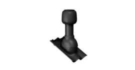 Дефлектор скатный для волновой черепицы (h 500мм, d 110мм) Франкфуртская, Таунус черный