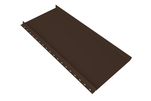 Кликфальц mini Grand Line 0,5 PE с пленкой на замках RAL 8017 шоколад