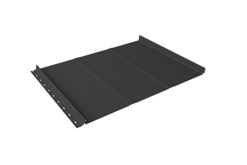 Кликфальц Line Grand Line 0.45 Drap TX с пленкой на замках RAL 7016 антрацитово-серый