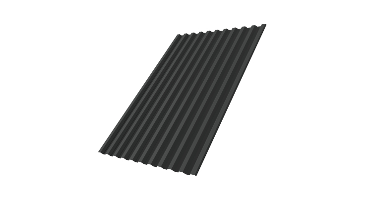 Профнастил С21R 0,5 Satin Matt TX RAL 7016 антрацитово-серый