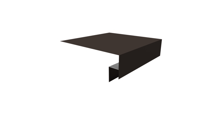 Планка околооконная сложная Экобрус Grand Line 250х50х25 0,45 Drap ST RR 32 темно-коричневый (2м)