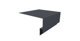 Планка околооконная сложная Экобрус Grand Line 250х75х25 0,5 Satin с пленкой RAL 7024 мокрый асфальт (3м)