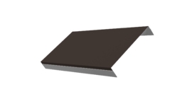 Ламель обратная 200 забора жалюзи Texas 0.5 Satin с пленкой RR 32 темно-коричневый