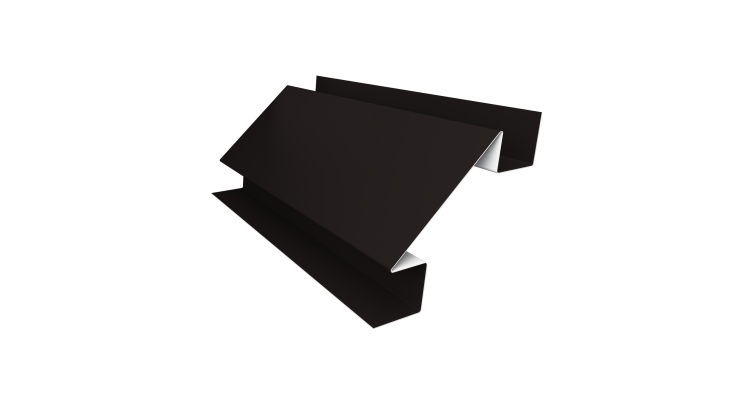 Угол внутренний сложный 75мм 0,45 Drap TX RAL 9005 черный (2м)