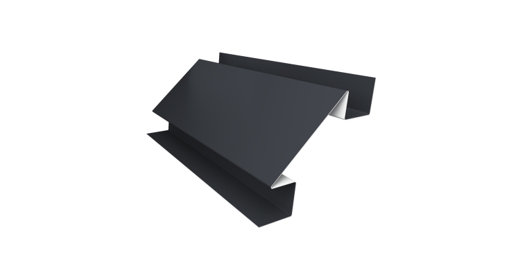 Угол внутренний сложный 75мм 0,5 Drap RAL 7024 мокрый асфальт (3м)