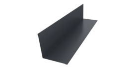 Угол внутренний 110х110 0,5 Satin с пленкой RAL 7024 мокрый асфальт (2м)