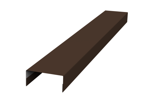 Крышка 30х20 жалюзи Texas 0,45 PE-Double RAL 8017 шоколад (3м)