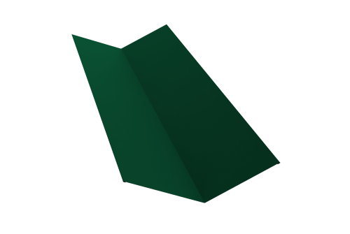 Планка ендовы верхней 145х145 0,45 Drap ST RAL 6005 зеленый мох (3м)