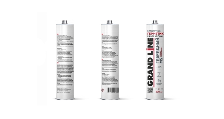 Герметик Grand Line Professional гибридный MS 300мл прозрачный