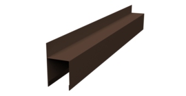 Планка опорная составная внешняя Palermo 0,45 Drap-double TX RAL 8017 шоколад (1,8м)