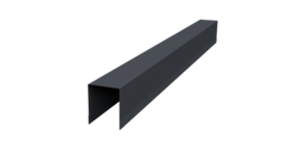 Планка опорная составная внутренняя Palermo 0,45 Drap-double TX RAL 7024 мокрый асфальт (1,8м)