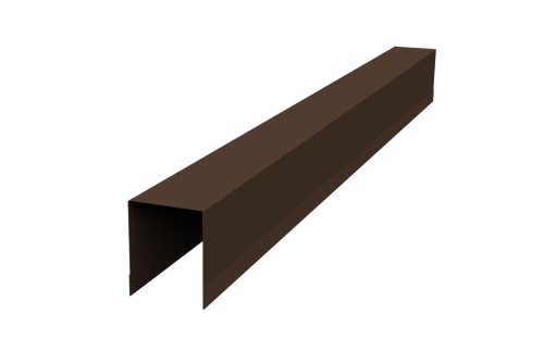 Планка опорная составная внутренняя Palermo 0,45 Drap-double TX RAL 8017 шоколад (2м)