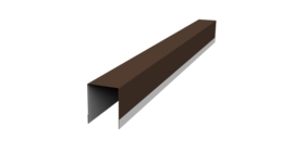Планка опорная составная внутренняя для забора жалюзи Palermo 0,5 Drap TX RAL 8017 шоколад (2м)
