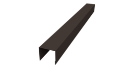 Стойка боковая крепежная для забора жалюзи Palermo 0,45 PE-Double RR 32 темно-коричневый (1,8м)