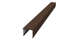 Стойка боковая крепежная для забора жалюзи Palermo 0,45 Drap TR RAL 8017 шоколад (1,8м)