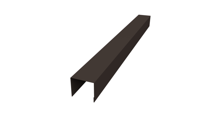 Стойка боковая крепежная для забора жалюзи Palermo 0,45 Drap-double TX RR 32 темно-коричневый (2м)