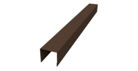 Стойка боковая крепежная для забора жалюзи Palermo 0,45 PE-Double RAL 8017 шоколад (2м)