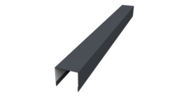 Стойка боковая крепежная для забора жалюзи Palermo 0,5 Drap RAL 7024 мокрый асфальт (2м)