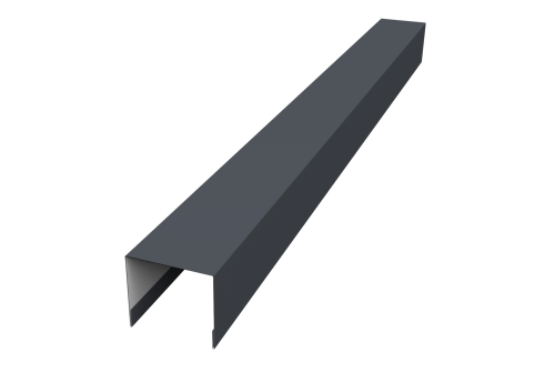 Стойка боковая крепежная для забора жалюзи Palermo 0,45 Drap ST RAL 7024 мокрый асфальт (2м)