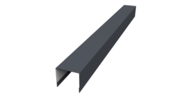 Стойка боковая крепежная для забора жалюзи Palermo 0,5 Rooftop Бархат RAL 7024 мокрый асфальт (2,5м)