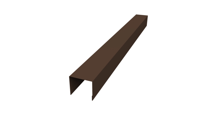 Стойка боковая крепежная для забора жалюзи Palermo 0,45 Drap-double TX RAL 8017 шоколад (3м)