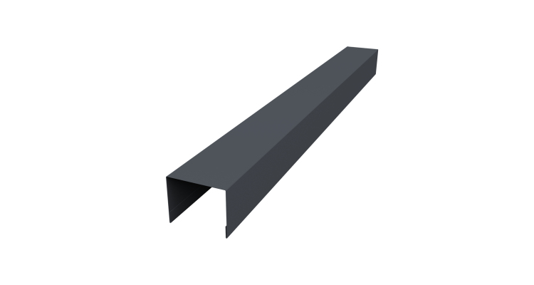 Крышка жалюзи Palermo 0,45 Drap TwinColor RAL 7024 мокрый асфальт (2,5м)