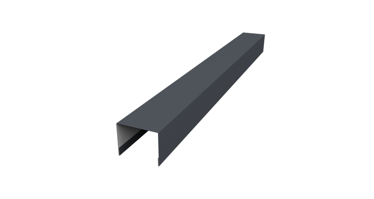 Крышка жалюзи Palermo 0,5 Rooftop Бархат RAL 7024 мокрый асфальт (2,5м)