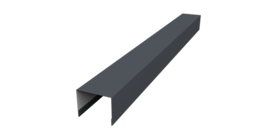 Крышка жалюзи Palermo 0,5 Satin Matt TX RAL 7024 мокрый асфальт (2,5м)