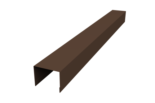 Крышка жалюзи Palermo 0,5 Velur X RAL 8017 шоколад (3м)