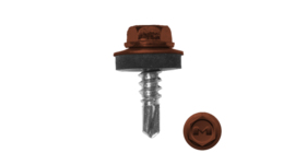 Саморез по металлу Daxmer 5,5х19 RAL 8004 (250) сверло №3