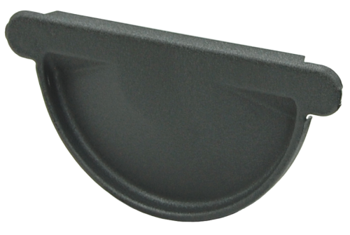 Заглушка торцевая универсальная GL PE Matt 125 мм RAL 7024 мокрый асфальт