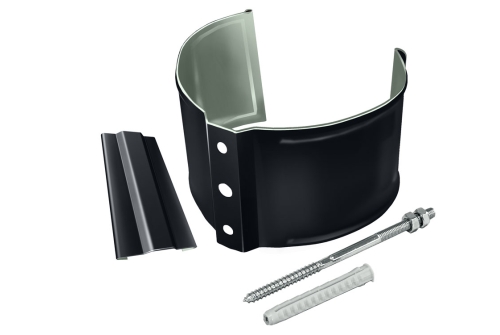 Кронштейн трубы на кирпич GL PE 100 мм RAL 7024 мокрый асфальт