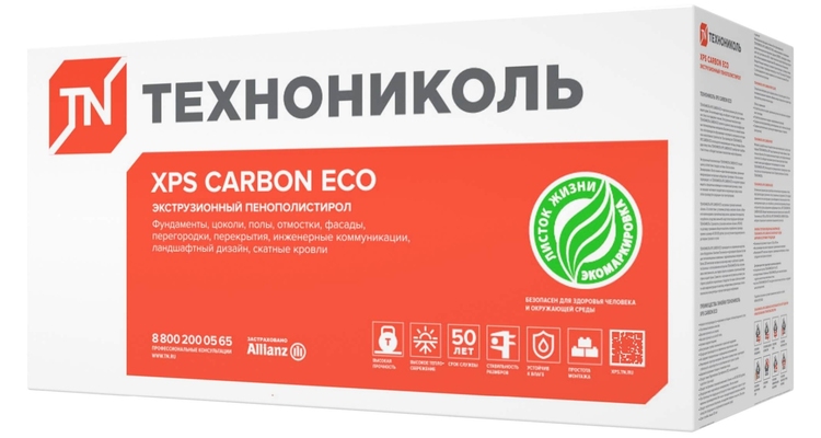 XPS ТехноНИКОЛЬ CARBON ECO 1180х580х30-L (0,267м3)